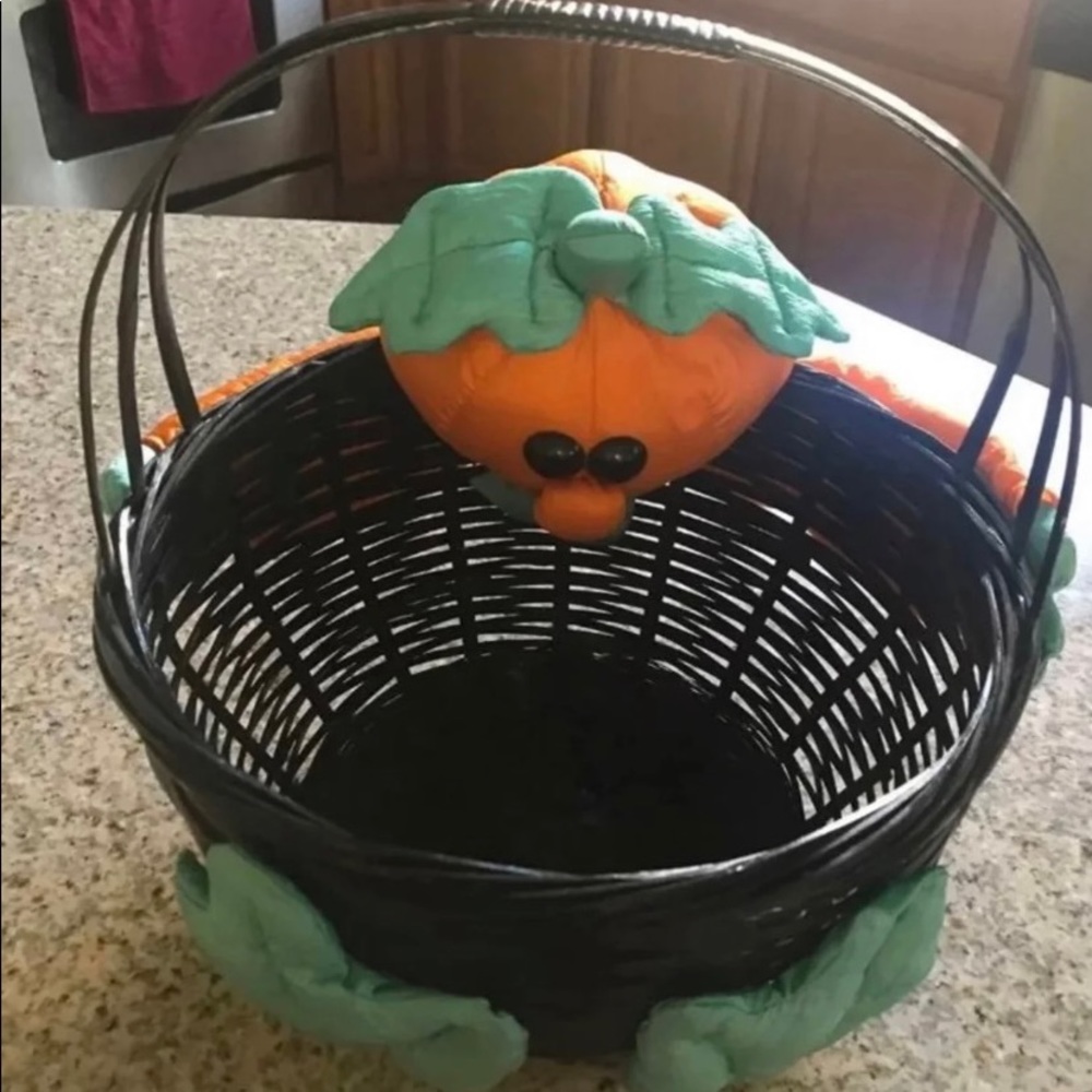 Pumpkin Halloween Candy Basket